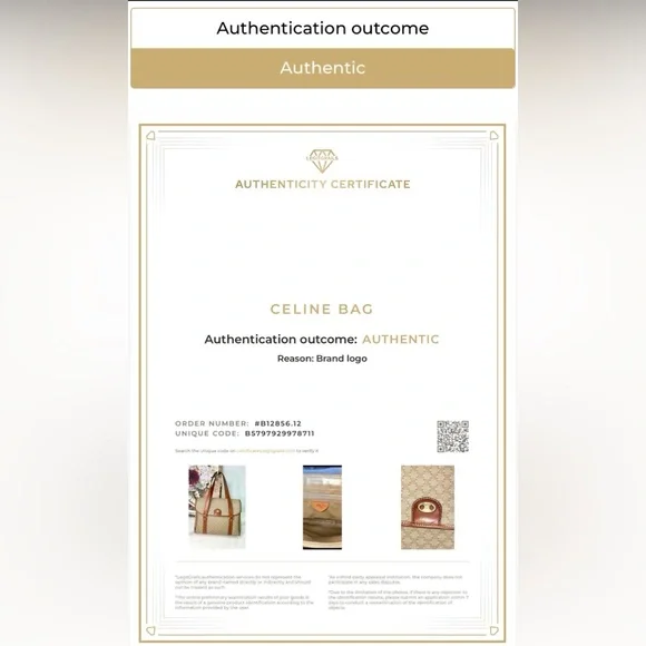 CELINE Vintage Macadam Top handle Bag with COA - Picture 13 of 17